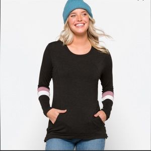 NWT | Market & Spruce Stitch Fix | Falina Kangaroo Pocket Knit Top | L | Black